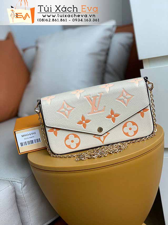 Túi Xách LV Felicie Pochette Bag Siêu Cấp Màu Trắng Đẹp M80498.