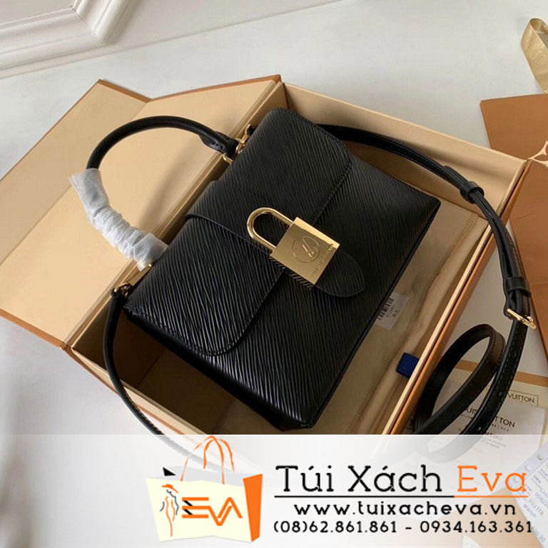 Túi Xách Lv Locky Bb Siêu Cấp Màu Đen Tăm M52879