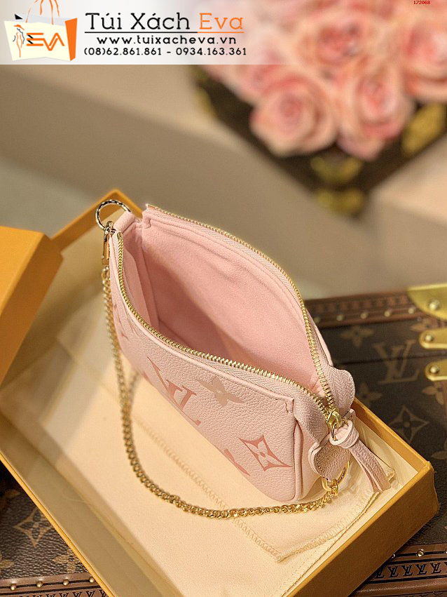 Túi Xách Lv Mini Pochette Accessoires Bag Siêu Cấp Màu Hồng Đẹp M80501.