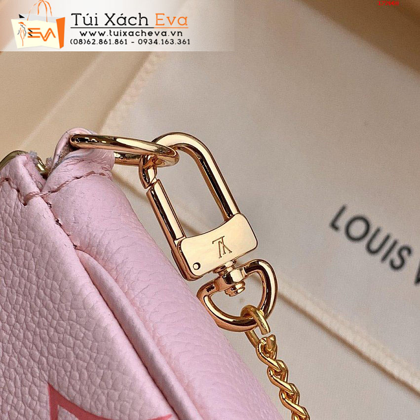 Túi Xách Lv Mini Pochette Accessoires Bag Siêu Cấp Màu Hồng Đẹp M80501.