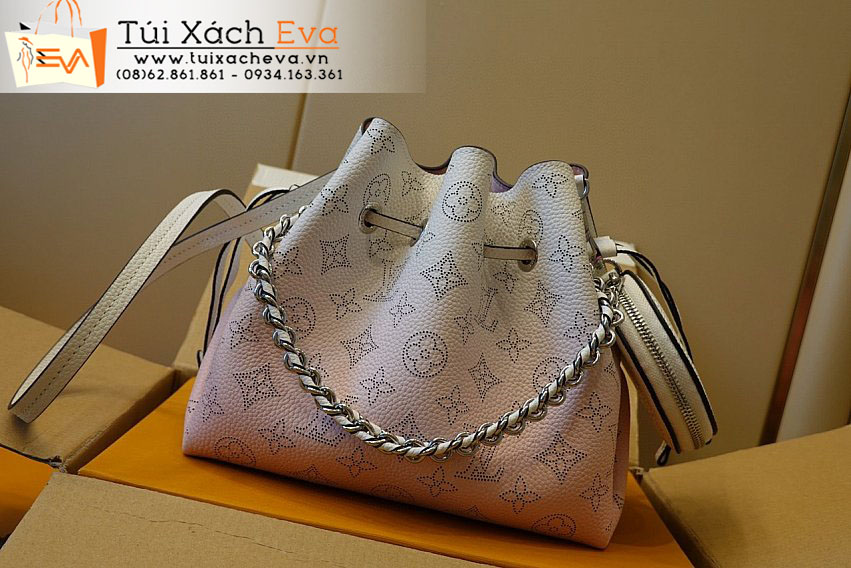 Túi Xách LV Monogram Bag Siêu Vip Màu Kem Phối Hồng Đẹp M57068.