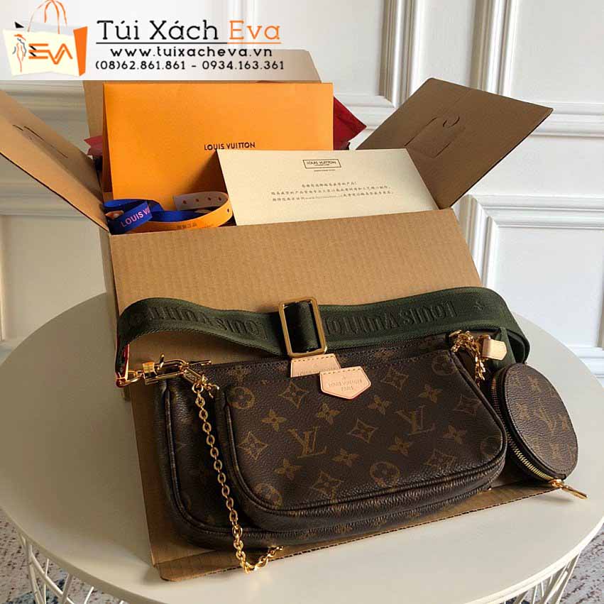 Túi Xách LV Multi Pochette Bag Siêu Cấp Màu Nâu Đẹp M44813.