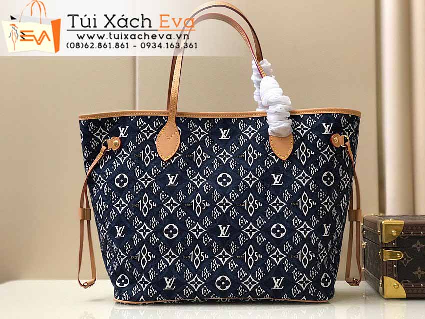 Túi Xách LV Neverfull Bag Siêu Cấp Màu Xanh Đẹp M57484.