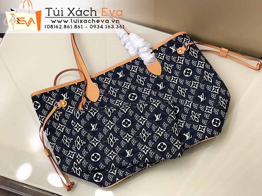 Túi Xách LV Neverfull Bag Siêu Cấp Màu Xanh Đẹp M57484.