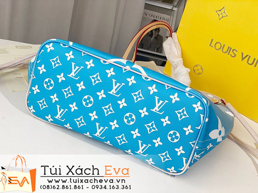 Túi Xách LV Neverfull Bag Siêu Cấp Màu Xanh Đẹp M41605.