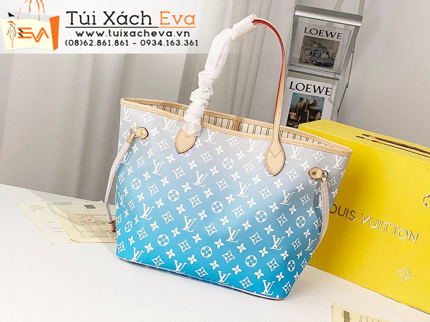 Túi Xách LV Neverfull Bag Siêu Cấp Màu Xanh Đẹp M41605.