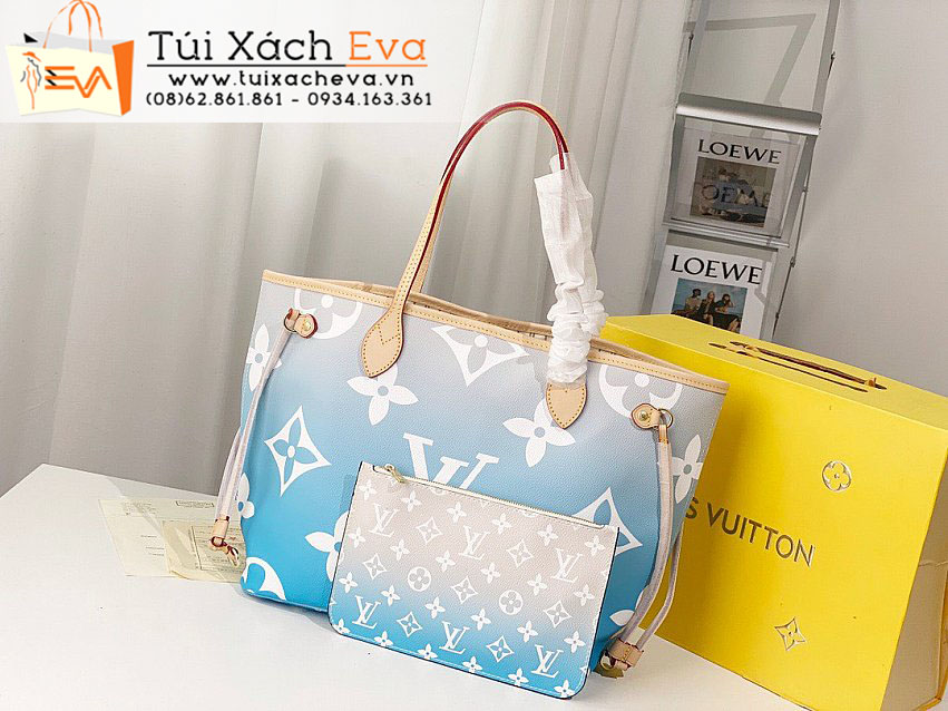 Túi Xách LV Neverfull Bag Siêu Cấp Màu Xanh Đẹp M41605.