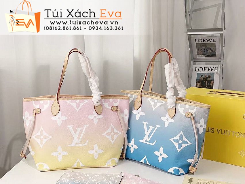 Túi Xách LV Neverfull Bag Siêu Cấp Màu Xanh Đẹp M41605.