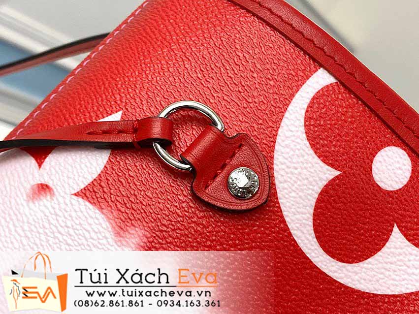 Túi Xách LV Neverfull Bag Siêu Cấp Màu Đỏ Phối Hồng Đẹp M45127.
