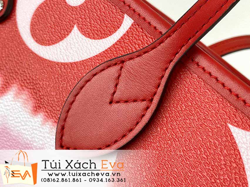 Túi Xách LV Neverfull Bag Siêu Cấp Màu Đỏ Phối Hồng Đẹp M45127.