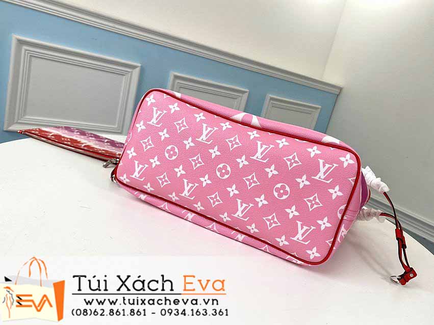 Túi Xách LV Neverfull Bag Siêu Cấp Màu Đỏ Phối Hồng Đẹp M45127.