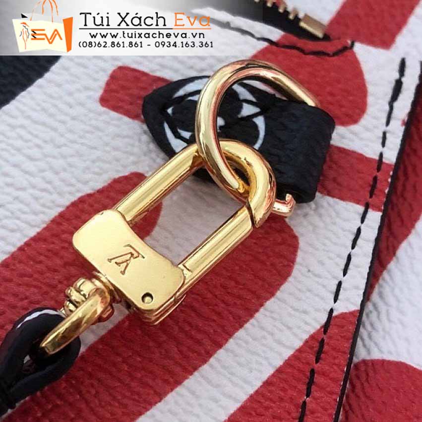 Túi Xách LV Neverfull Bag Siêu Cấp Màu Đỏ Đẹp M56583.