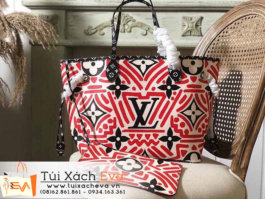 Túi Xách LV Neverfull Bag Siêu Cấp Màu Đỏ Đẹp M56583.