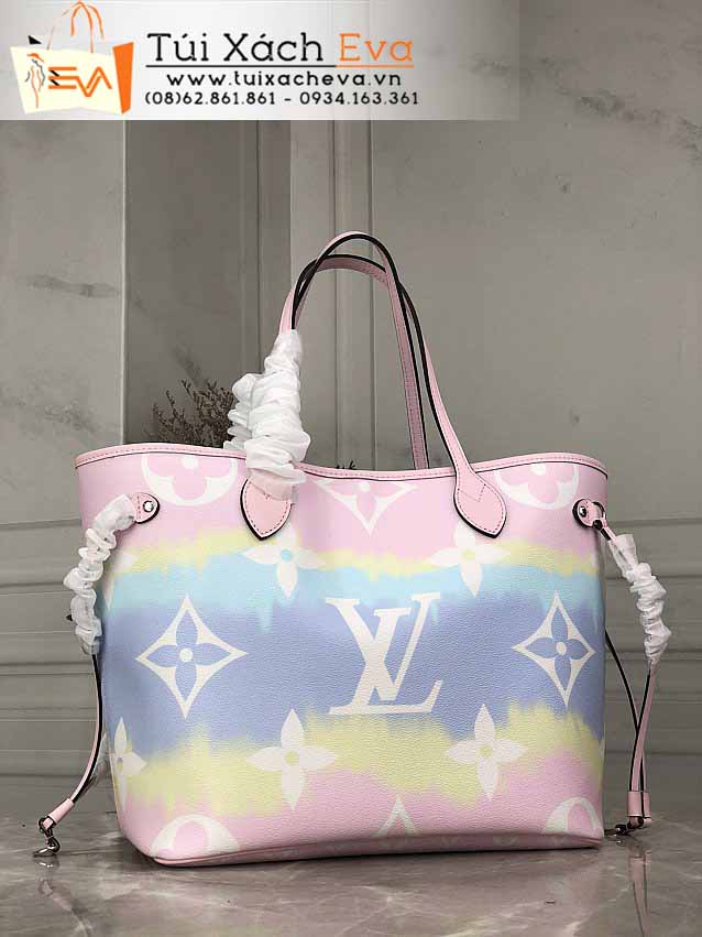 Túi Xách LV Neverfull Bag Siêu Vip Màu Xanh Phối Đẹp M45128.