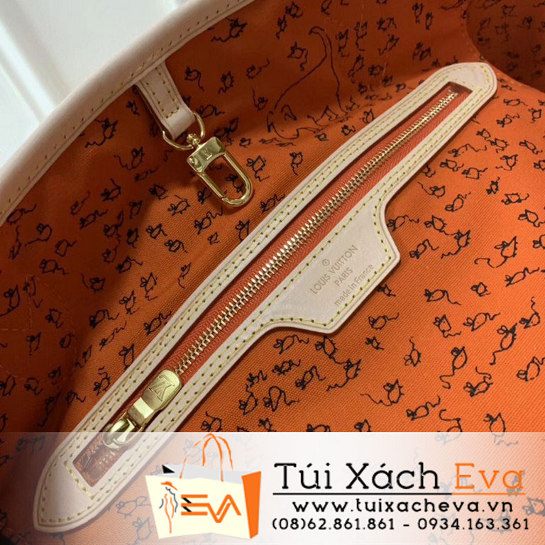 Túi Xách Lv Neverfull Siêu Cấp Hoa Nâu In Hình M44441