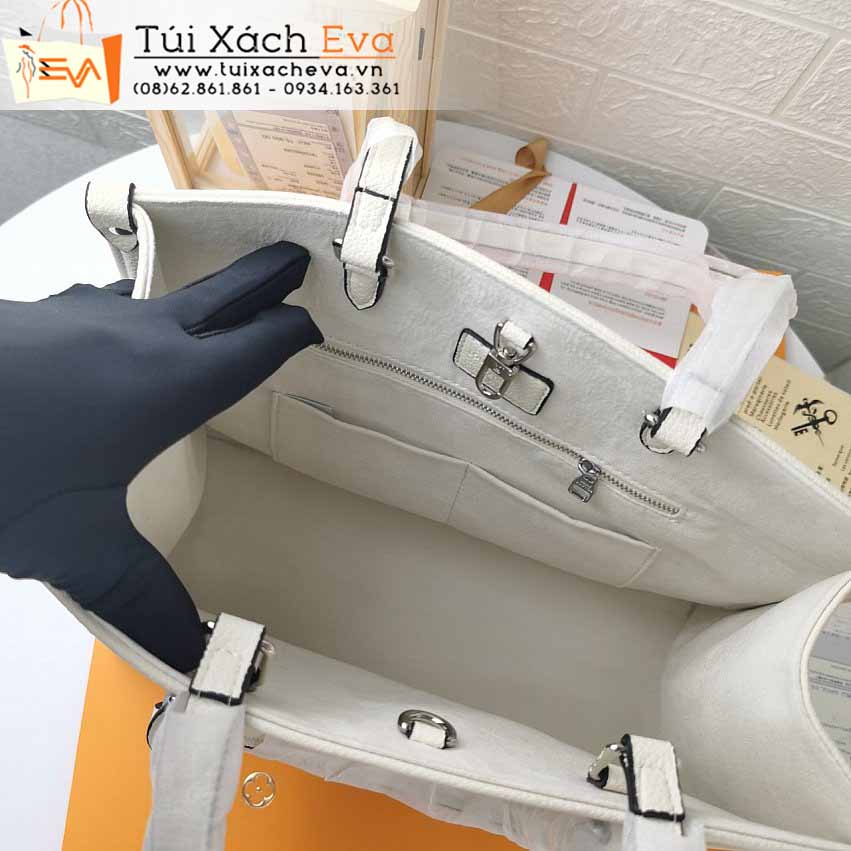 Túi Xách LV On The Go Bag Siêu Cấp Màu Kem Đẹp M45718.
