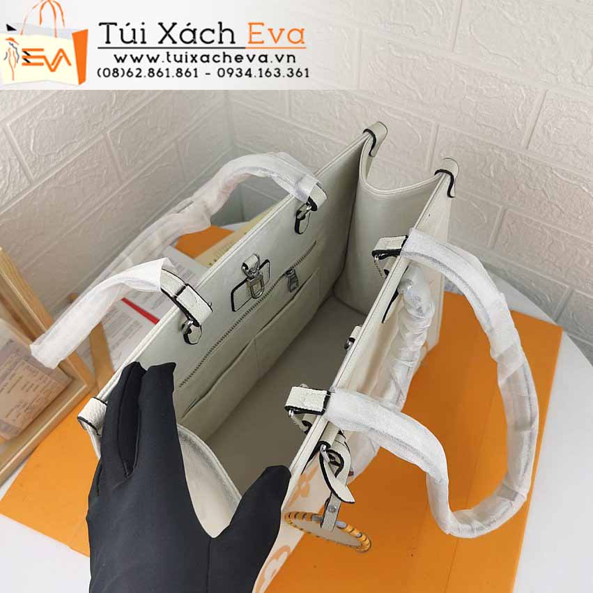 Túi Xách LV On The Go Bag Siêu Cấp Màu Kem Đẹp M45718.