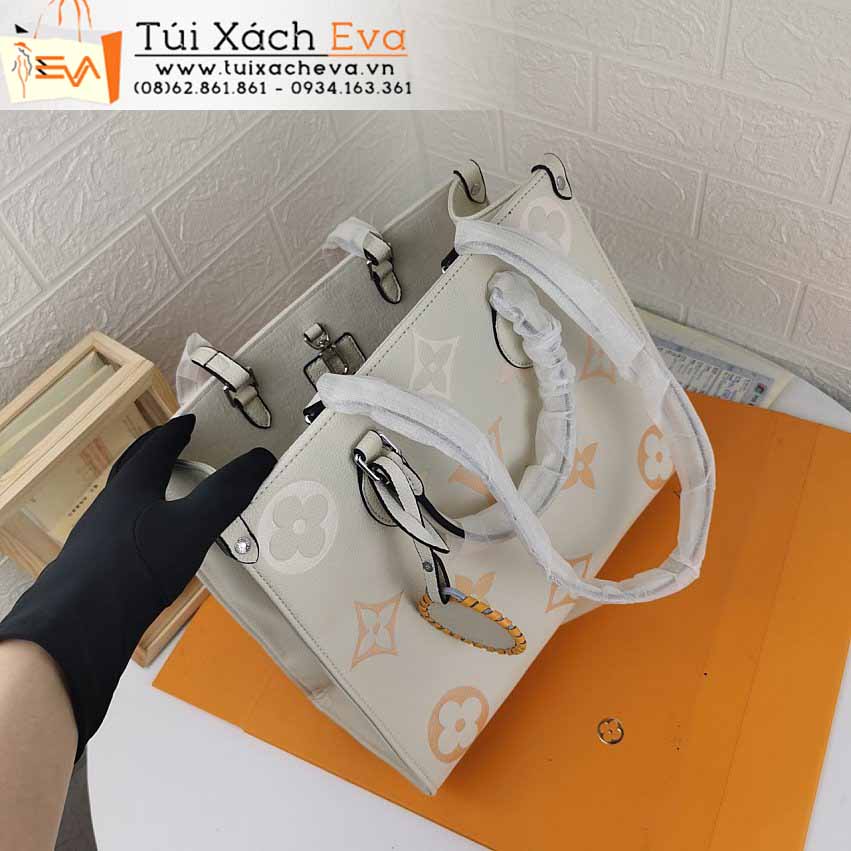 Túi Xách LV On The Go Bag Siêu Cấp Màu Kem Đẹp M45718.
