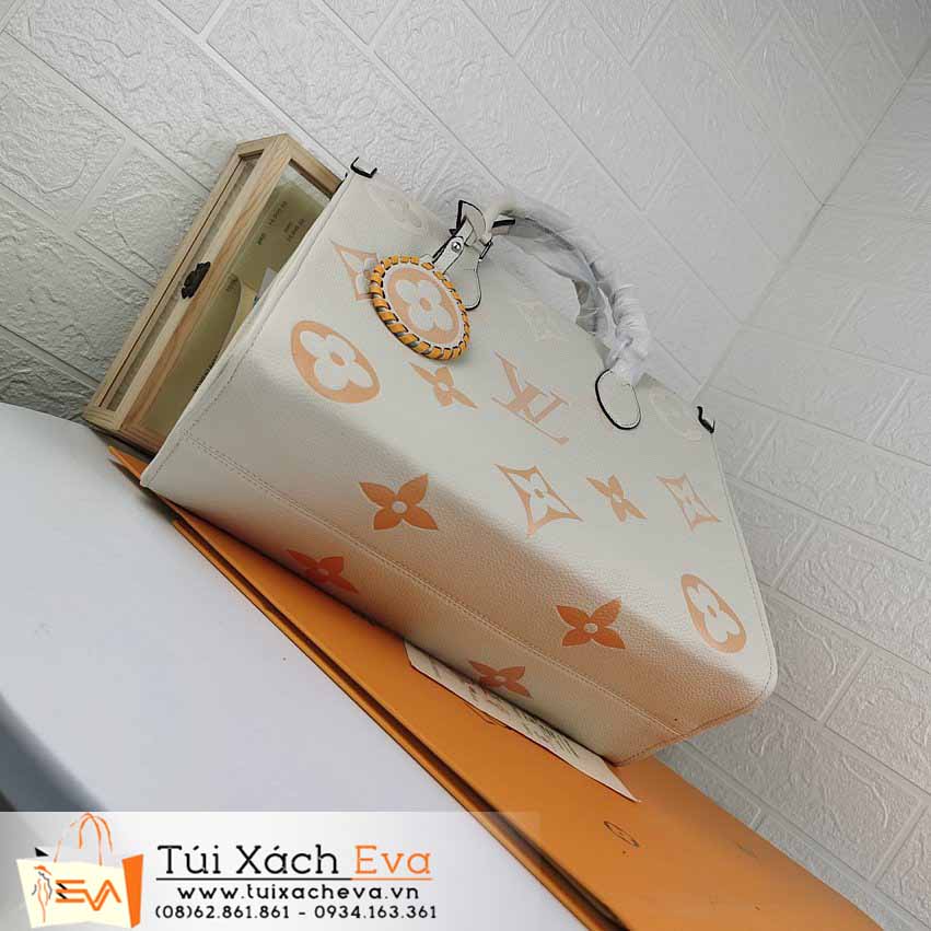Túi Xách LV On The Go Bag Siêu Cấp Màu Kem Đẹp M45718.
