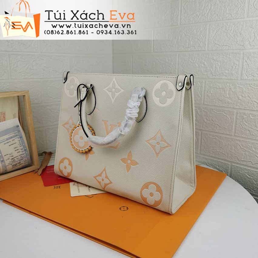 Túi Xách LV On The Go Bag Siêu Cấp Màu Kem Đẹp M45718.