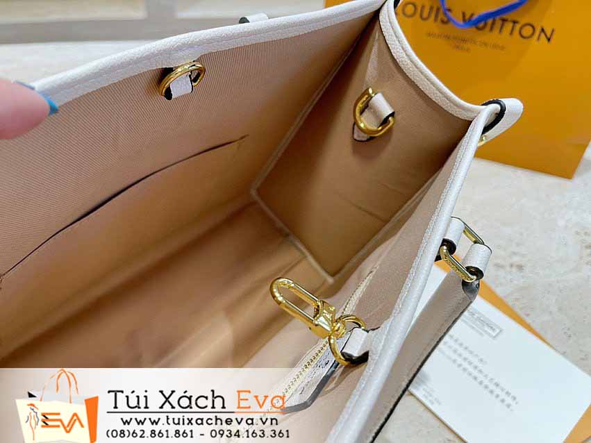 Túi Xách LV Onthego Bag Siêu Cấp Màu Kem Đẹp.