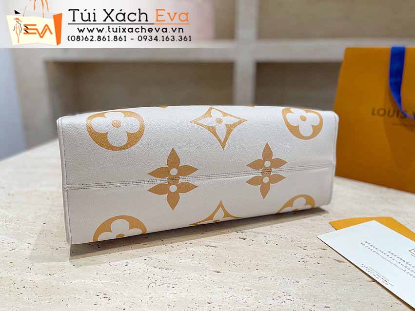Túi Xách LV Onthego Bag Siêu Cấp Màu Kem Đẹp.