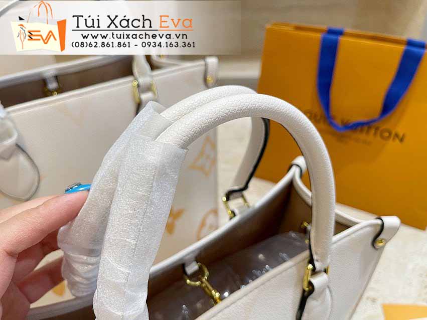 Túi Xách LV Onthego Bag Siêu Cấp Màu Kem Đẹp.