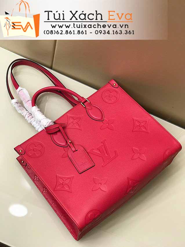Túi Xách LV Onthego Bag SIêu Cấp Màu Đỏ Đẹp M45494.