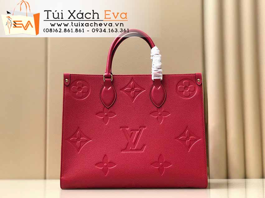 Túi Xách LV Onthego Bag SIêu Cấp Màu Đỏ Đẹp M45494.