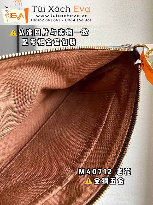 Túi Xách LV Pochette Accessoires Monogram Bag Siêu Vip Màu Nâu Đẹp M40712.