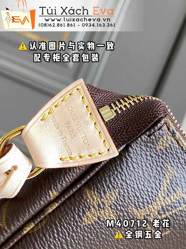 Túi Xách LV Pochette Accessoires Monogram Bag Siêu Vip Màu Nâu Đẹp M40712.