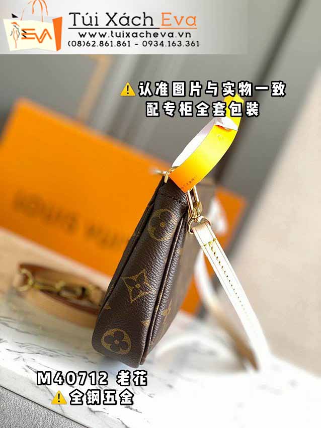 Túi Xách LV Pochette Accessoires Monogram Bag Siêu Vip Màu Nâu Đẹp M40712.