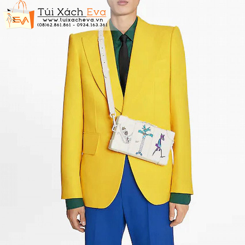 Túi Xách LV Soft Trunk Wallet Bag Siêu Cấp Màu Trắng Đẹp.