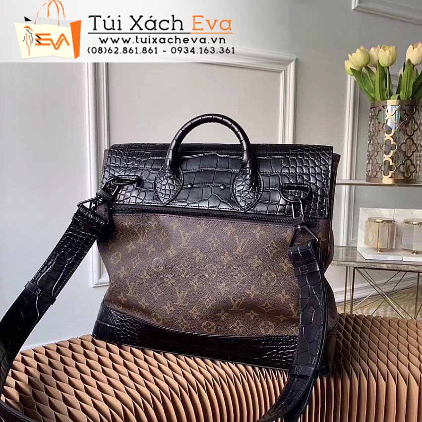 Túi Xách LV Steamer Bag Siêu Cấp Màu Nâu Đẹp M44473.