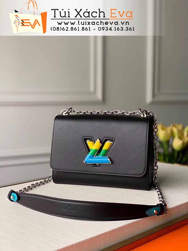 Túi Xách LV Twist Denim Bag Siêu Cấp Màu Đen Đẹp M56327.
