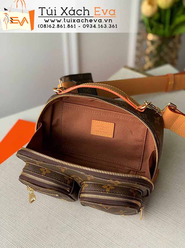 Túi Xách LV Utility Crossbody Purse Bag Siêu Cấp Màu Nâu Đẹp M45672.