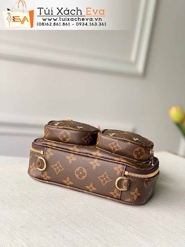 Túi Xách LV Utility Crossbody Purse Bag Siêu Cấp Màu Nâu Đẹp M45672.