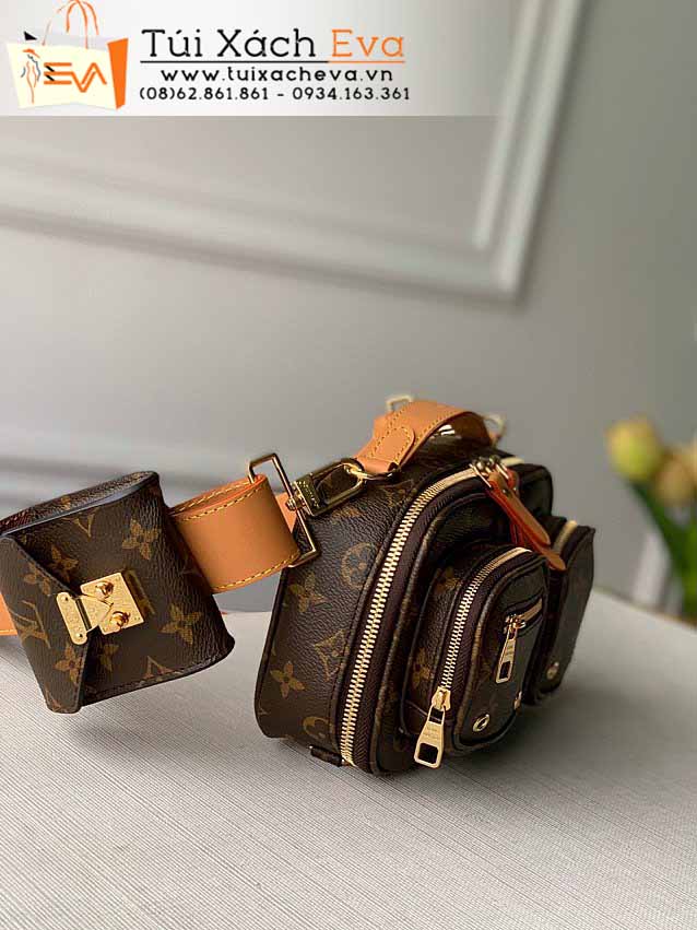 Túi Xách LV Utility Crossbody Purse Bag Siêu Cấp Màu Nâu Đẹp M45672.