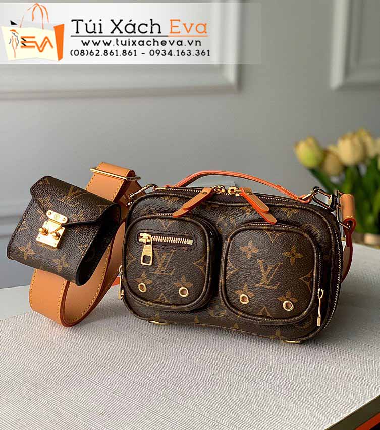 Túi Xách LV Utility Crossbody Purse Bag Siêu Cấp Màu Nâu Đẹp M45672.