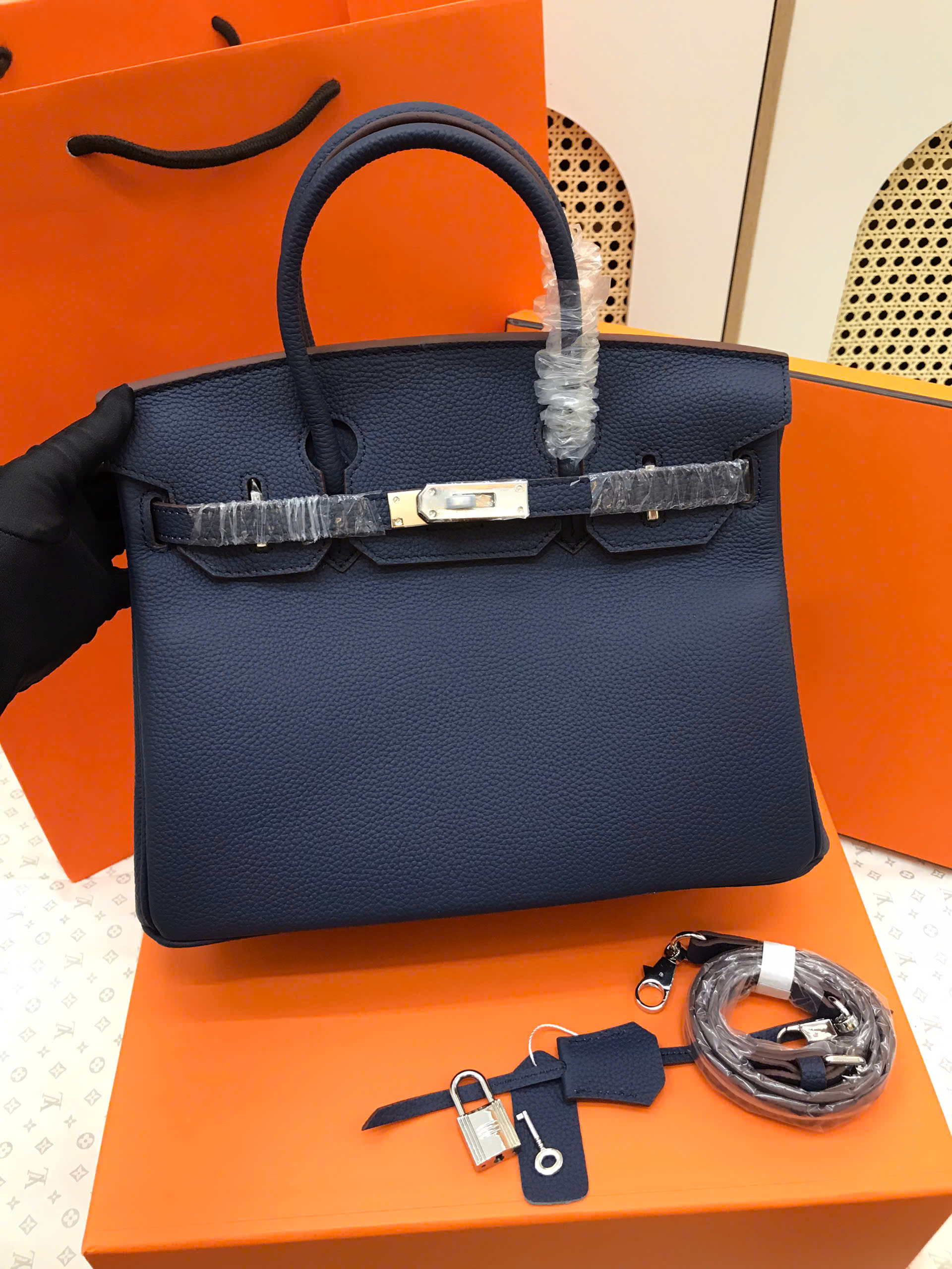 Túi Hermes Birkin Super Màu Xanh Size 30cm