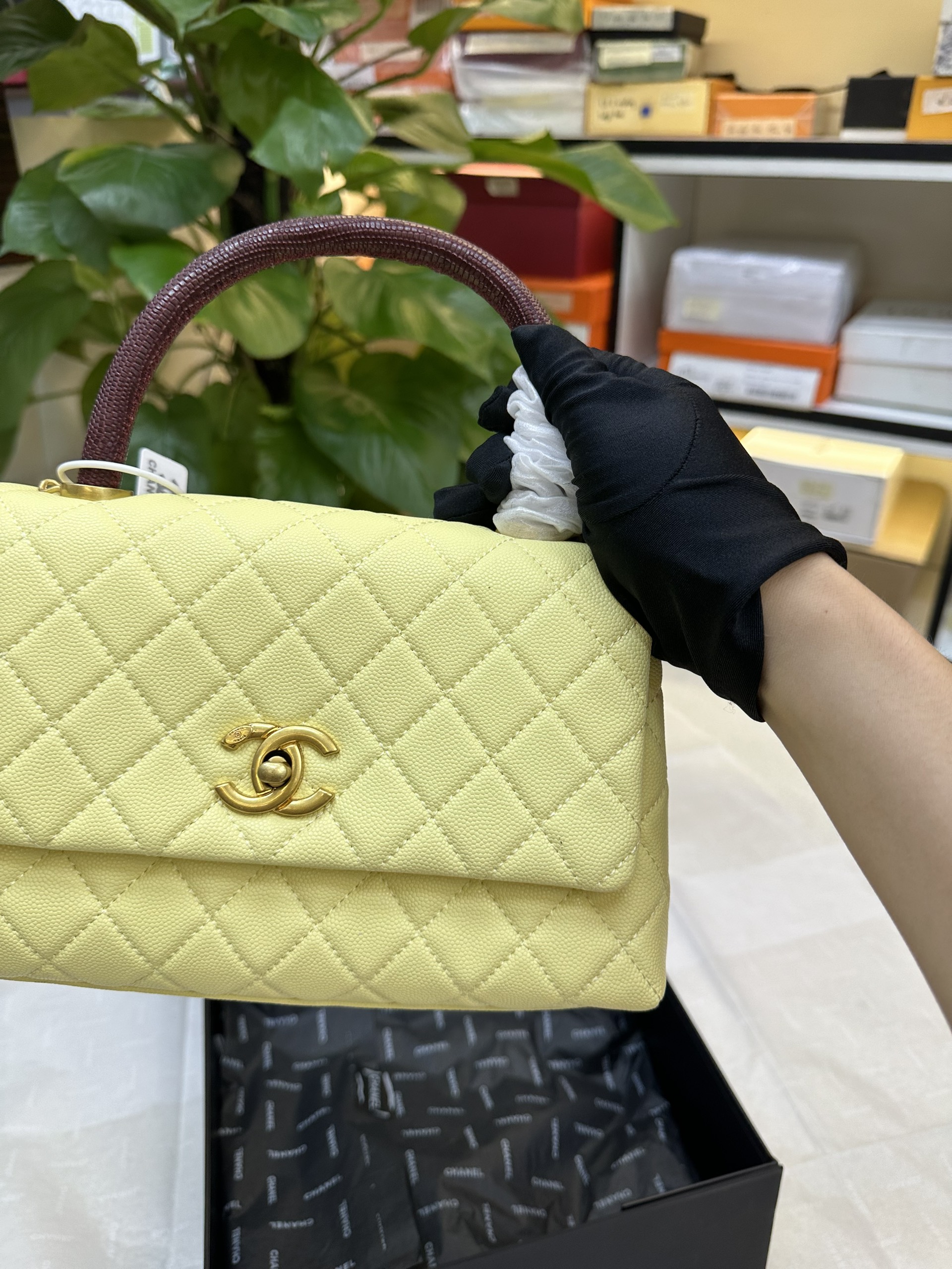 Túi Chanel CoCo Super Màu Xanh Size 23cm