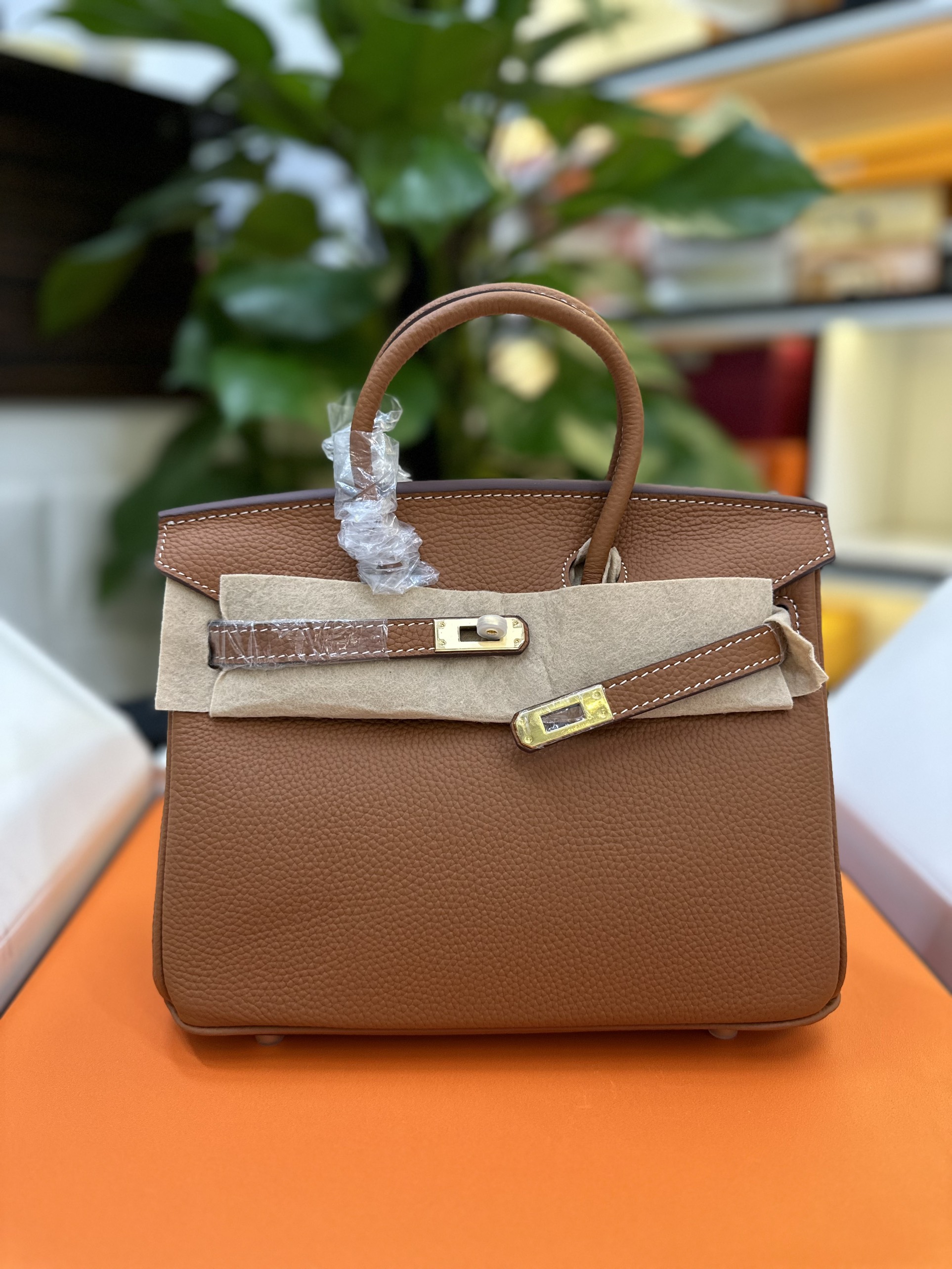 Túi Hermes Birkin 25 Super Màu Cam Size 25cm