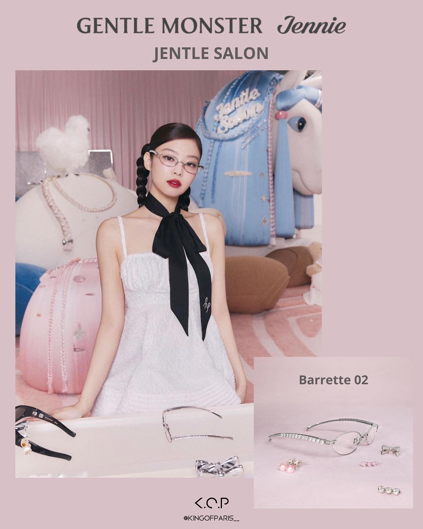 Kính GM Jennie- Barrette 02 Siêu Cấp