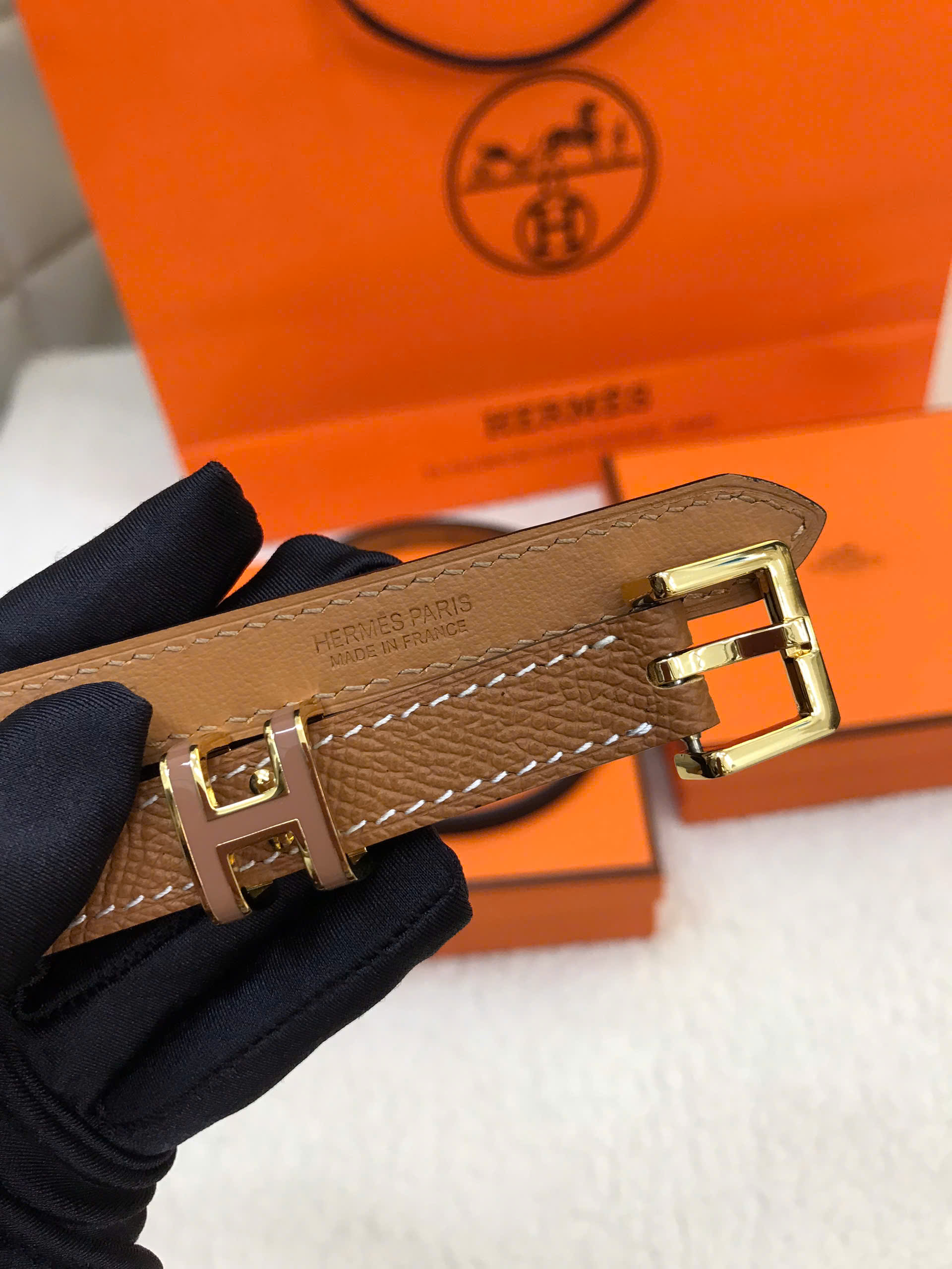 Thắt Lưng Hermes Pop H 15 Belt Brown Siêu Cấp Màu Nâu