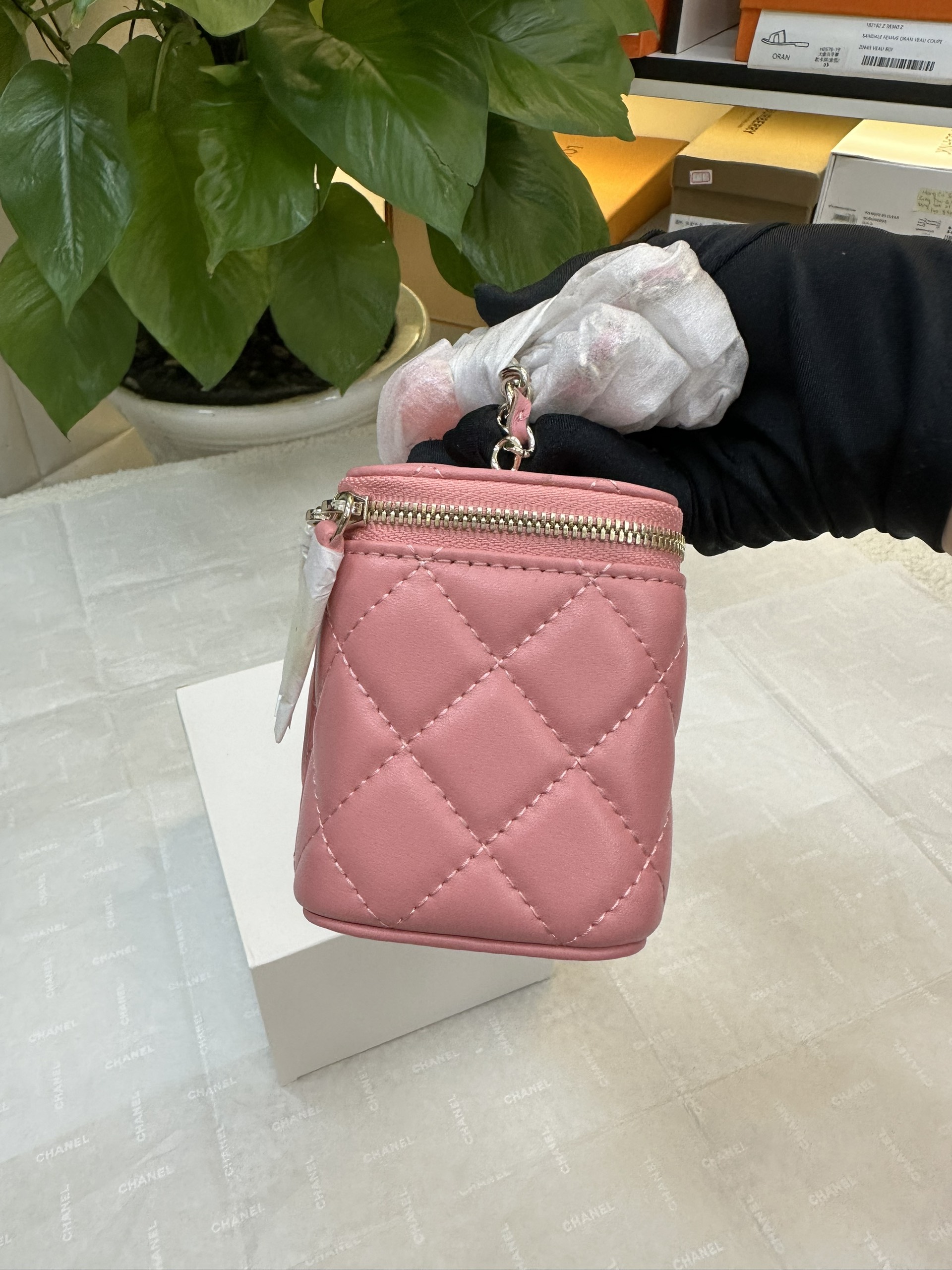 Túi Chanel Vanity Mini Pink Siêu Cấp Màu Hồng