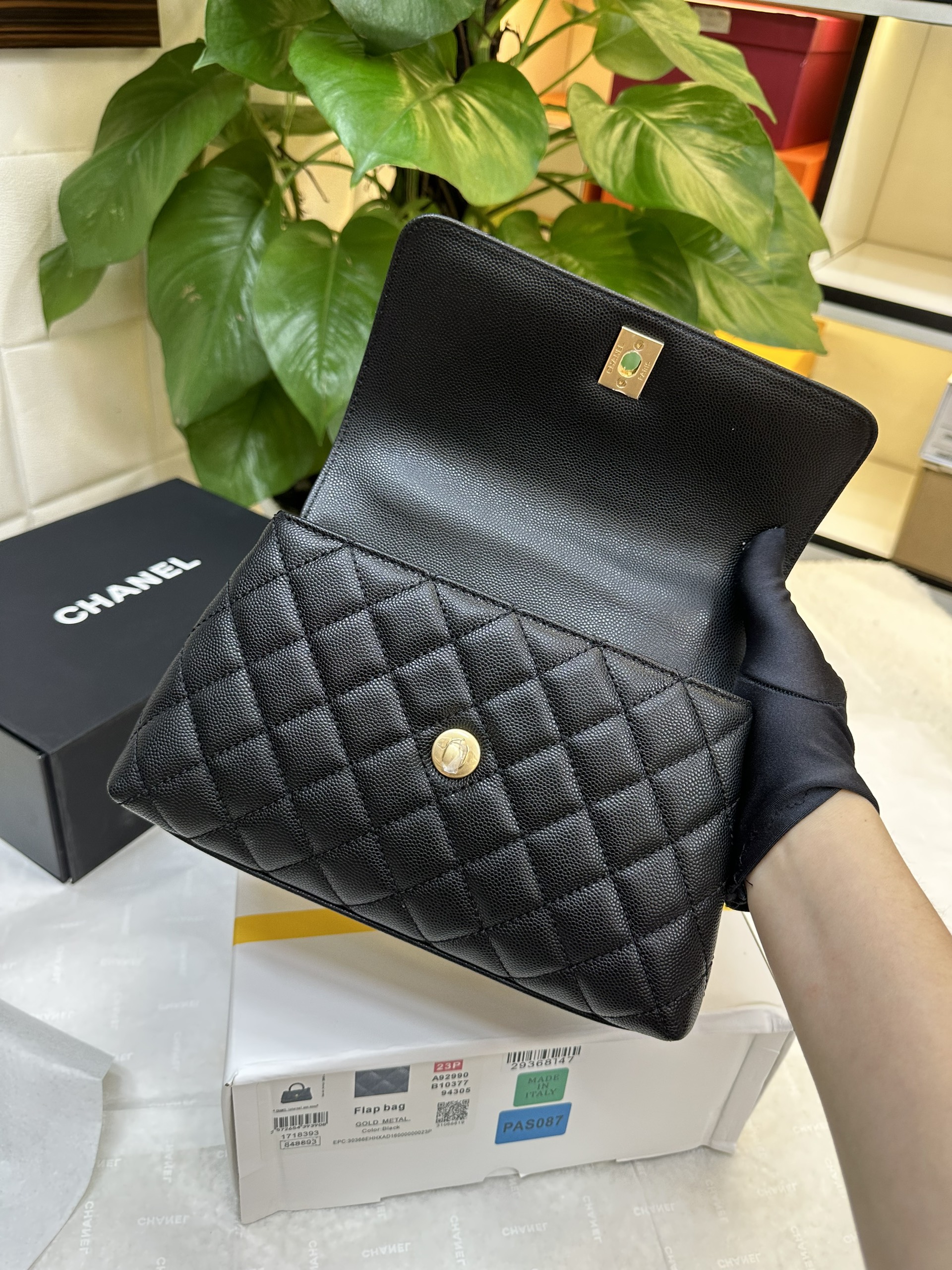 Túi Chanel Coco Handle Small Vip Màu Đen Size 23cm