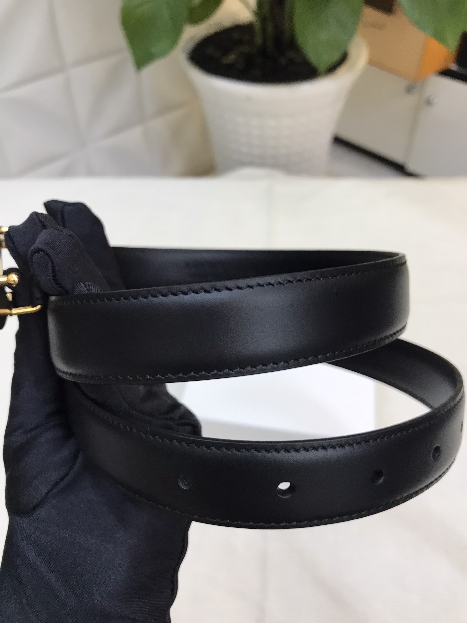 Thắt Lưng Celine Triomphe Belt Smooth Calfskin Super Bản 2,5cm