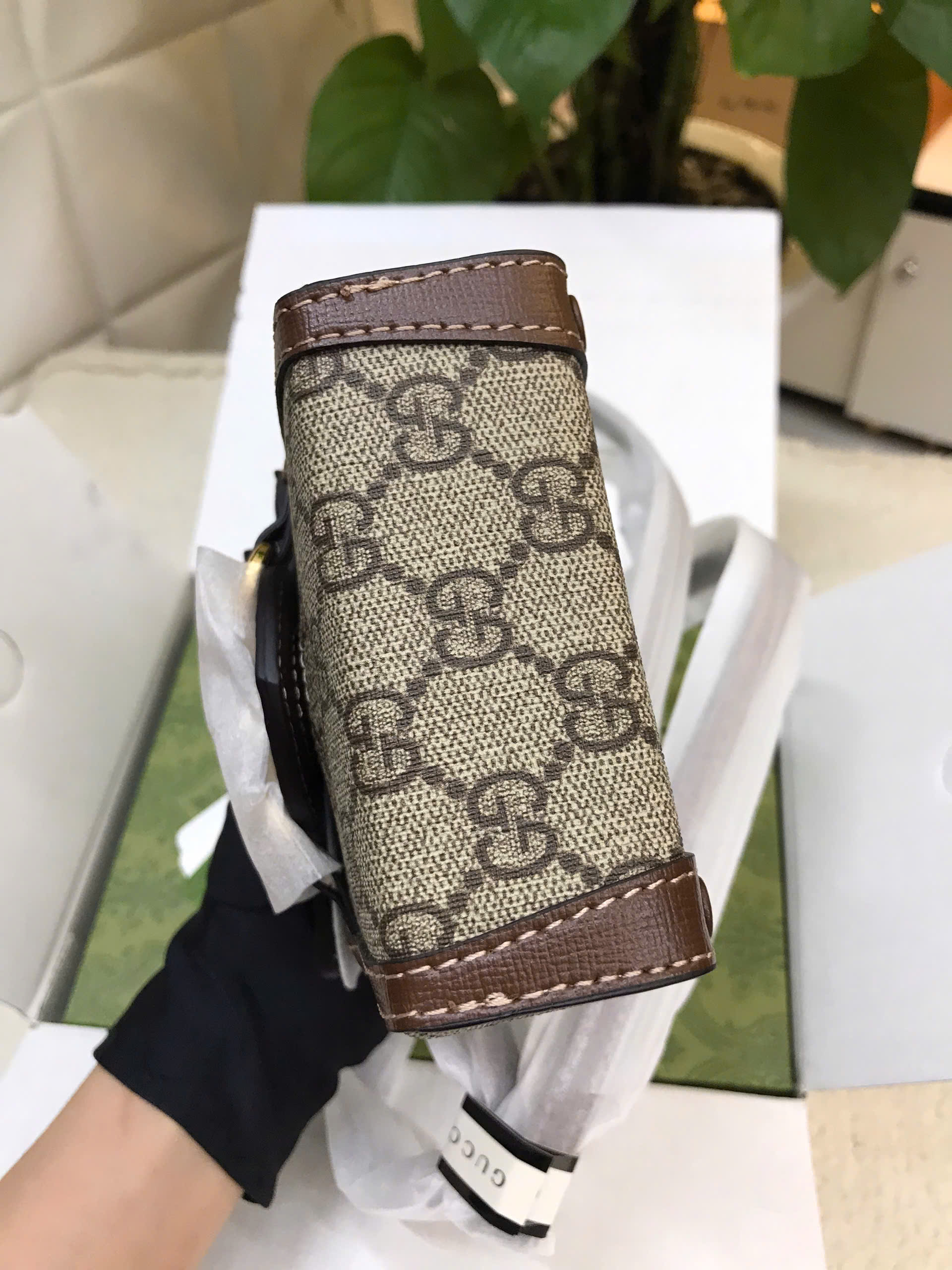 Túi Gucci Horsebit 1955 Mini Bag Super Màu Nâu Size 17cm