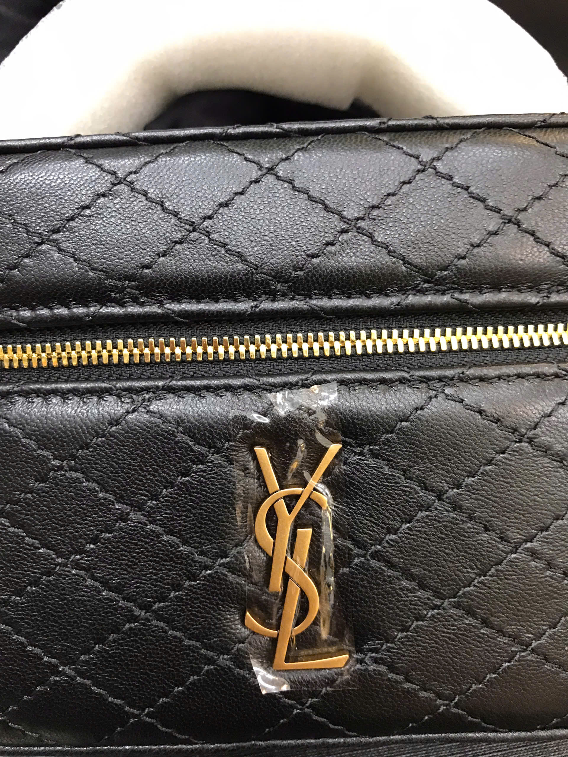 Túi YSL Gaby Vanity Bag In Lambskin Black Siêu Cấp Màu Đen Size 18cm