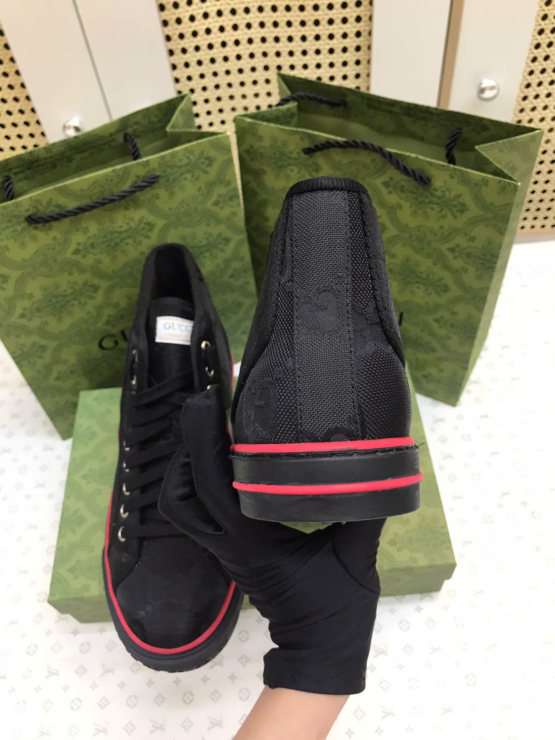 Giày Gucci Off The Grid High Black Siêu Cấp Size 8 Men